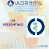 I'm Presenting Banner for IADR 2026 with Cochrane Oral Health logo